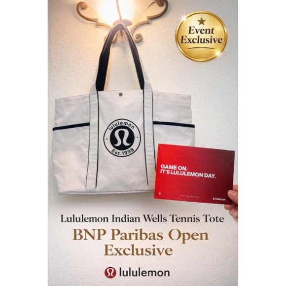 Lululemon Handbags - Lululemon Indian Wells Tennis Tote 20L BNP Paribas Open Exclusive Bag NEW
